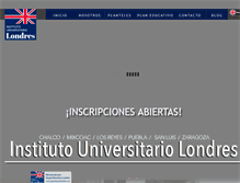 Tablet Screenshot of institutouniversitariolondres.com